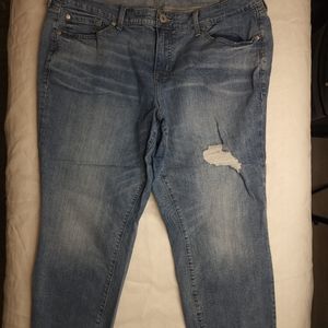 Torrid Crop Boyfriend Jeans size 20